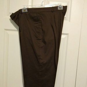 Women's Comfort Stretch Brown Capri's Size 18 W